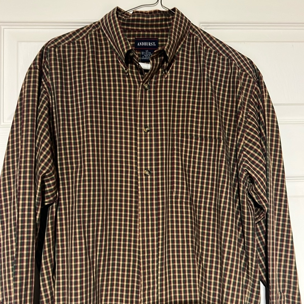 Andhurst Tiny Check Mens Shirt size LT